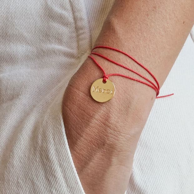 두개일괄)파리 Merci 행운 팔찌