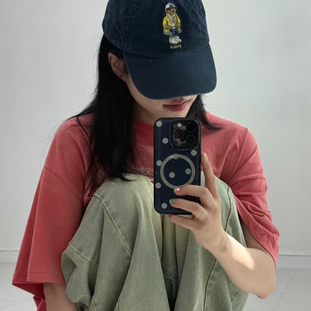폴로 베어 네이비 캡