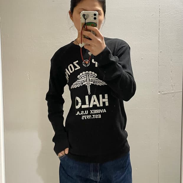 아비렉스 🪖U.S.ARMY 골지니트 티셔츠 