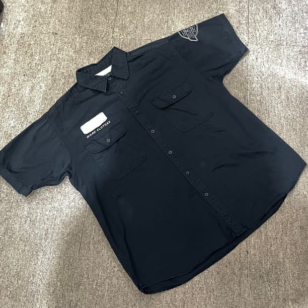 (XL) Dickies 디키즈 반팔 워크 셔츠 블랙