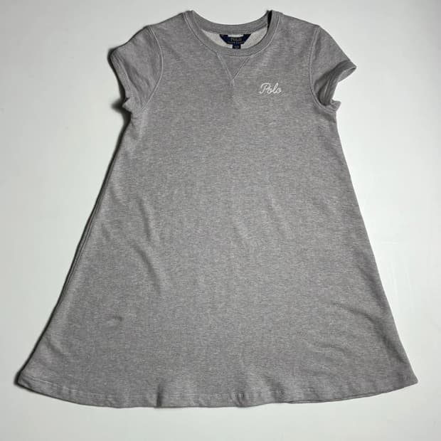 폴로 랄프로렌 그레이 키즈 미니 코튼 원피스 R2502