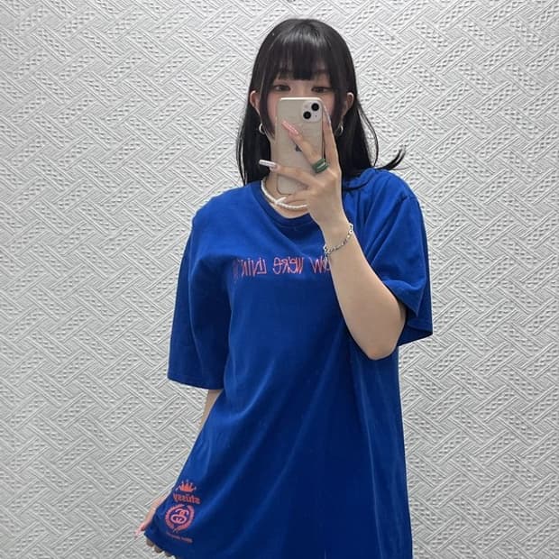 스투시 올드스쿨 스트릿 펑크 키치 Y2K 레터링 반팔티 XL C13439