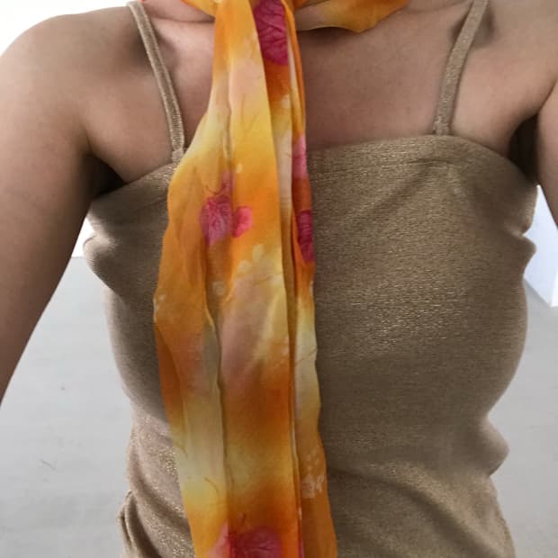 vintage pattern scarf