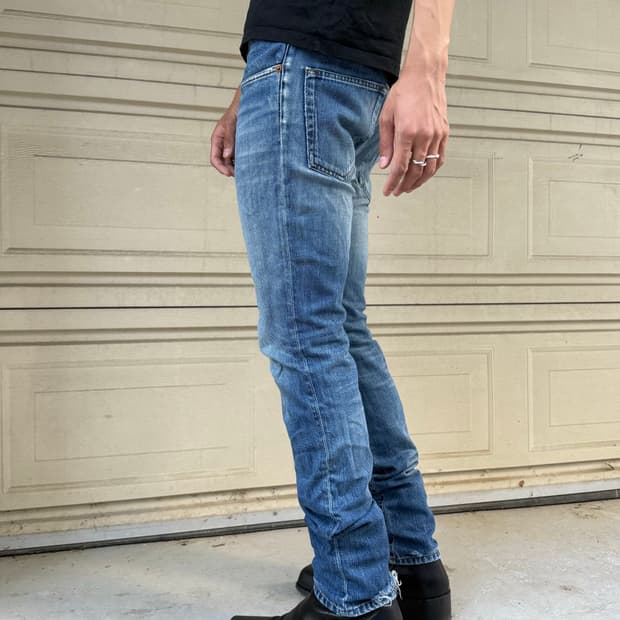 00s Dolce&Gabbana damage straight fit
