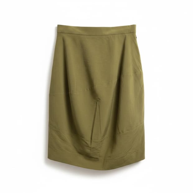 COS 카키 롱치마 
