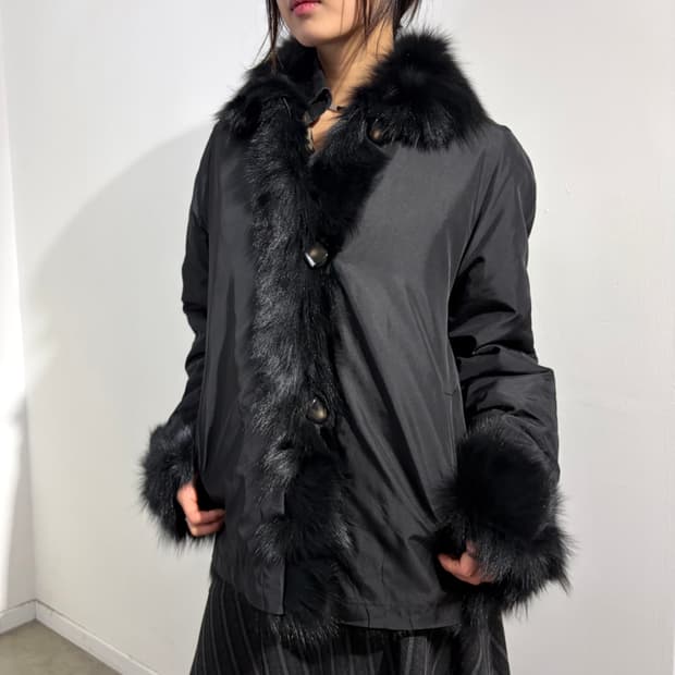 리버시블 폭스퍼 자켓