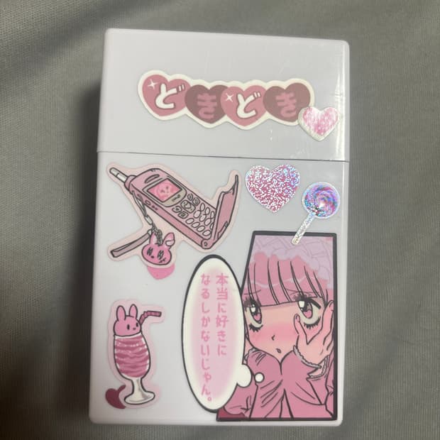 일본풍 핑크 포카케이스