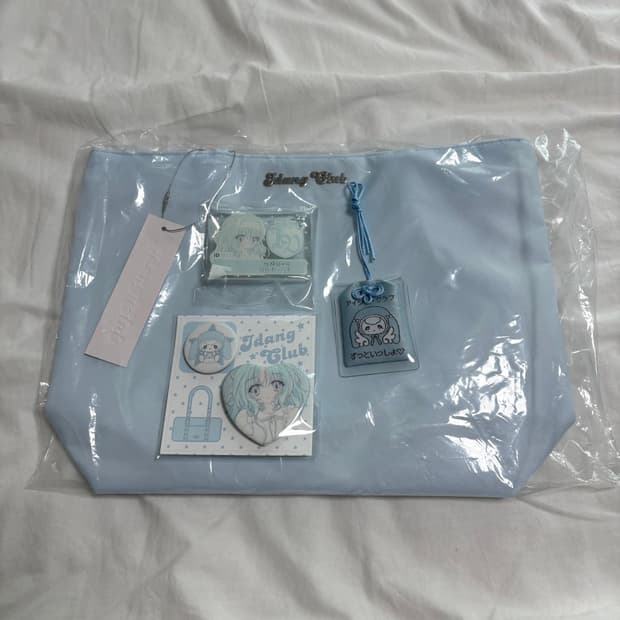 아이당클럽 사쿠라 토트 백 가방 + 뱃지 + 오마모리 아이당