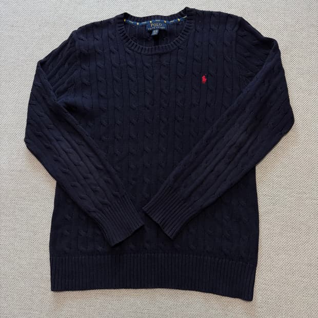 폴로 랄프로렌 라운드 케이블 니트