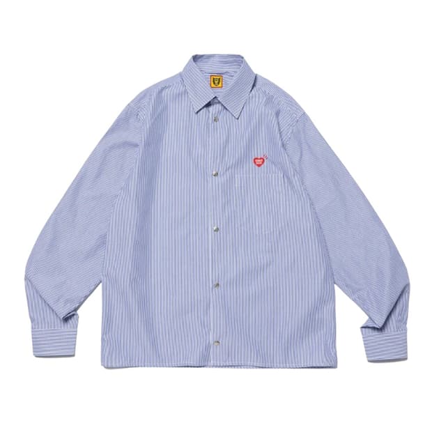 휴먼 메이드 스냅 버튼 롱슬리브 셔츠 블루 XL HM26SH003 