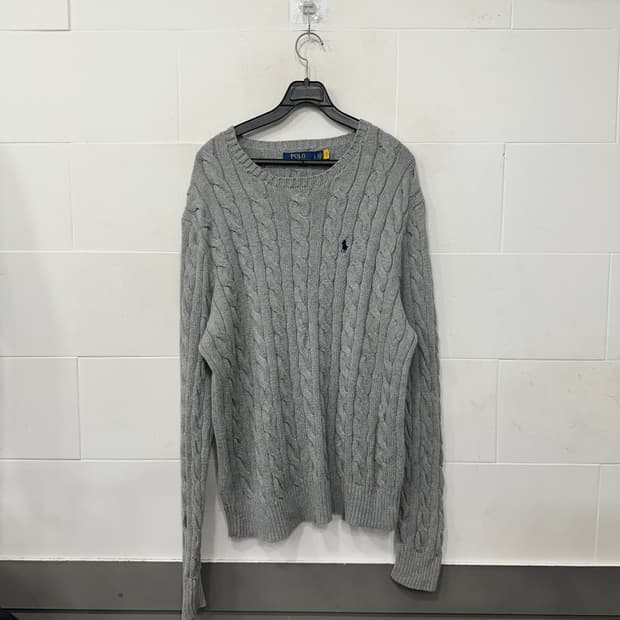 폴로 랄포르렌 꽈배기 니트