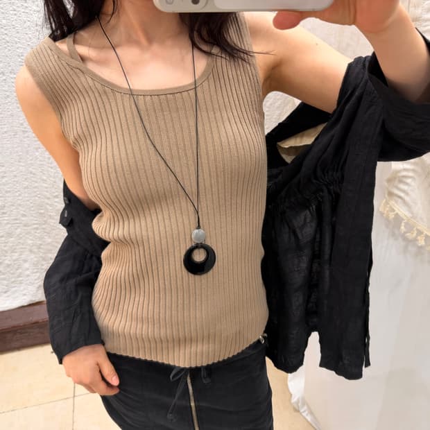 sand dune knit sleeveless