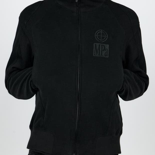 MPa CONTRAST ZIPPED JACKET (BLACK)