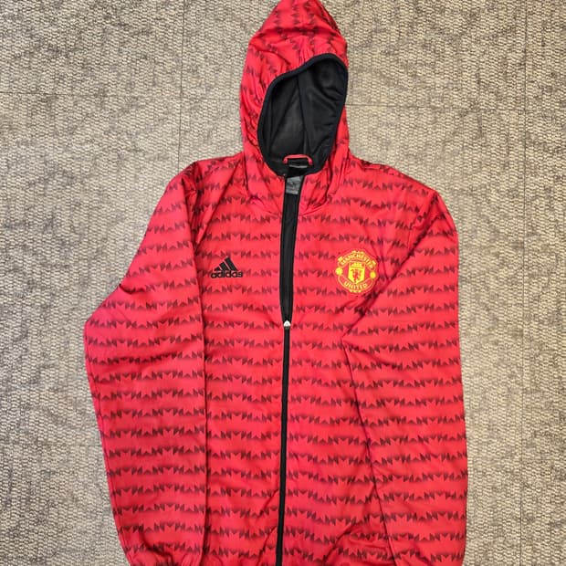 맨체스터 유나이티드 MUFC 아디다스 바람막이 윈드브레이커 자켓 100 