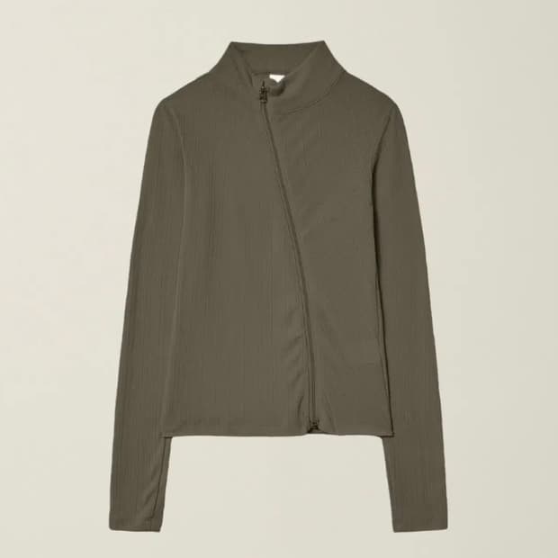 [새상품] EE 집업 카키 S