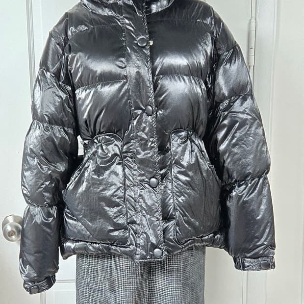 탑드레싱 유광 패딩