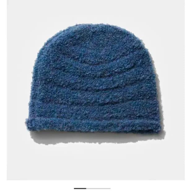 오픈와이와이 부클 롤드 비니 블루