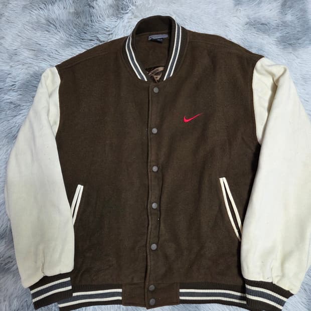90s 나이키 빈티지 울 바시티 자켓 올드스쿨 XL