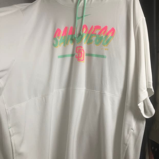 (새거급) 나이키 MLB 샌디에이고 파드리스 반팔후드 사이즈 4XL