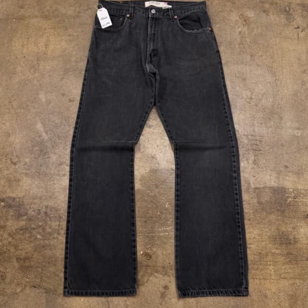 (33) 리바이스 517 블랙 데님 부츠컷 