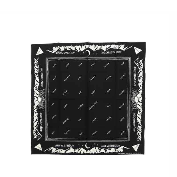 앤드원더 리플렉티브 반다나 블랙