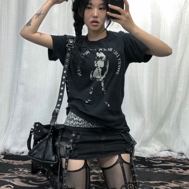 히스테릭 글래머 걸 프린팅 세트