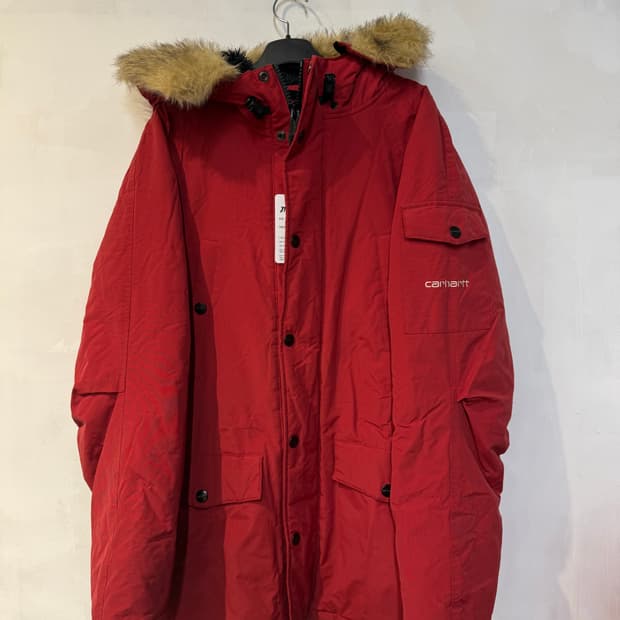 칼하트 레드 퍼패딩
