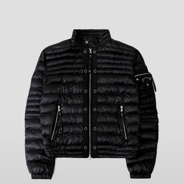 배드블러드 패딩 자켓 라이트웨이트 하이넥 M