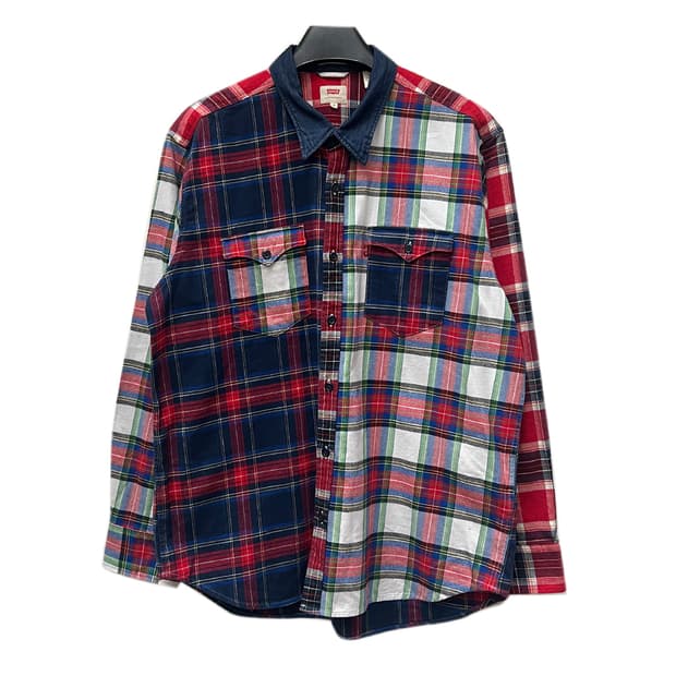 리바이스 멀티 체크 모던 웨스턴 셔츠 남방 XL