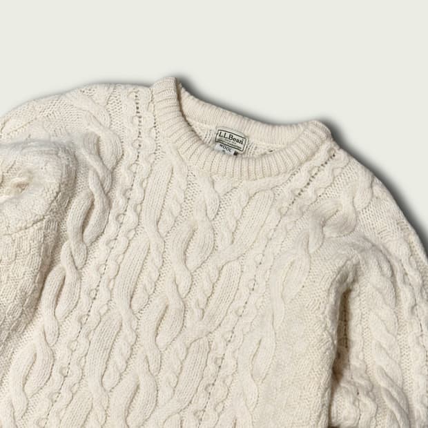 L.L.bean퓨어울 피셔맨니트