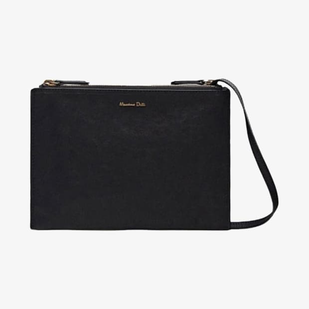 (OS) 마시모 두띠 나파 레더 크로스 바디백 