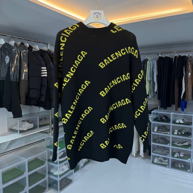 [JPBC-1] 발렌시아가 멀티로고 니트