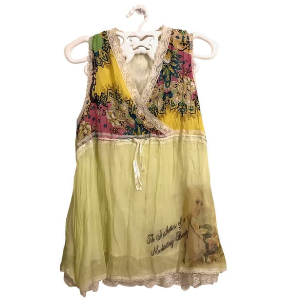 hippie yellow beauty sleeveless