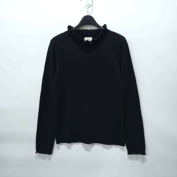 [클럽모나코] 프릴 넥 캐시미어 100% 니트(44)