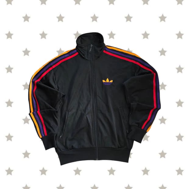 아디다스 파이어버드 빅로고 트랙탑 져지 블랙 90