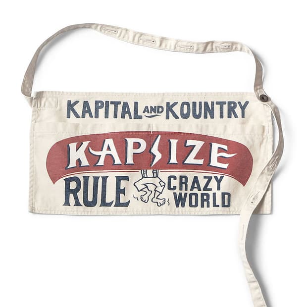 캐피탈 캔버스 쇼츠 에이프런 캡사이즈 룰 레드