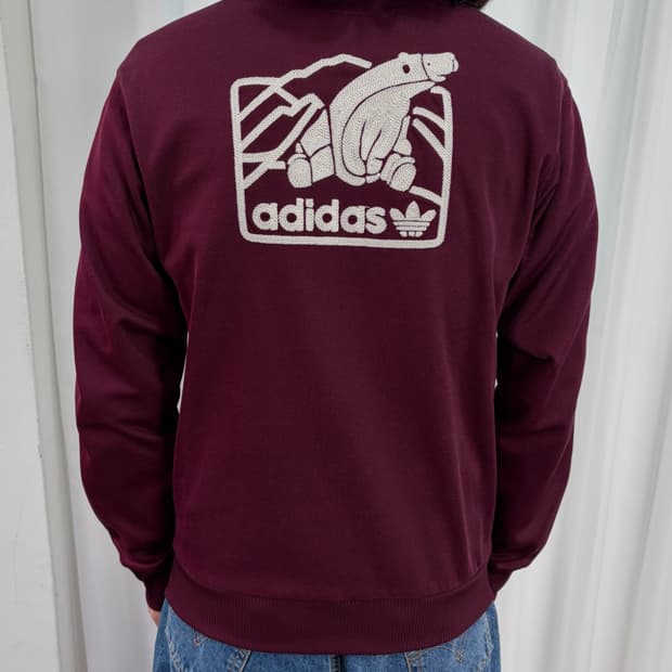 [XL]아디다스 윈터베어 버건디 트랙탑 져지