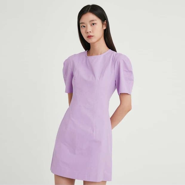 랩(LAP) 퍼프소매 원피스 55 새상품