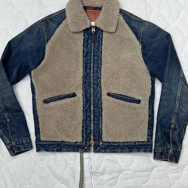 RRL 그리즐리 데님자켓 S 초레어