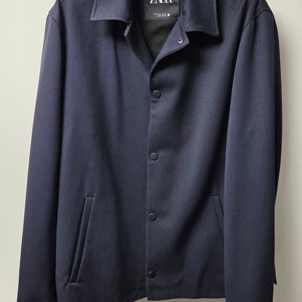 ZARA자라 비스코스 네이비 자켓 L판매 (봄,가을 간절기)
