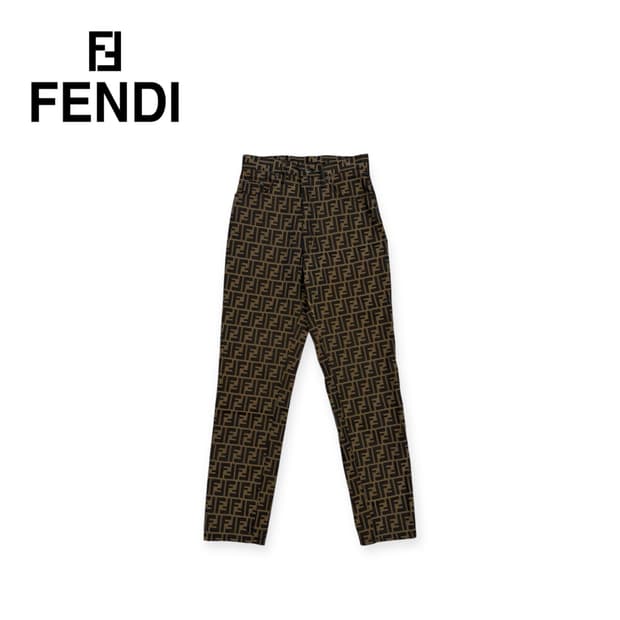 펜디 주카 패턴 모노그램 팬츠