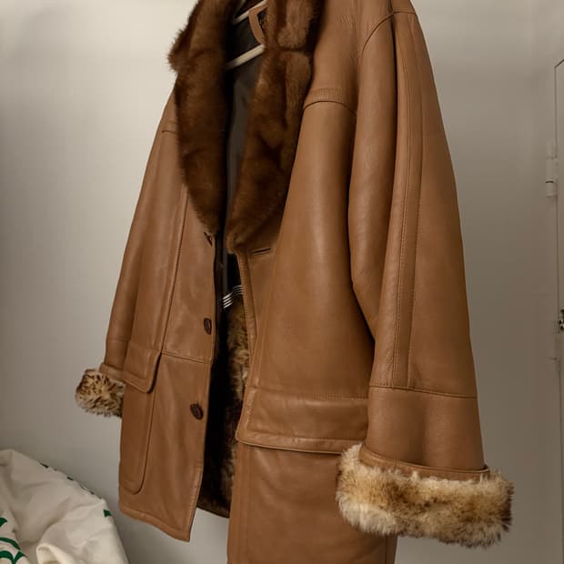 빈티지 퍼 무스탕