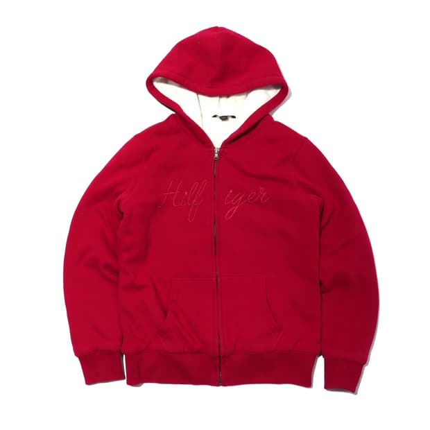 TOMMY HILFIGER 버건디 후드집업 women M