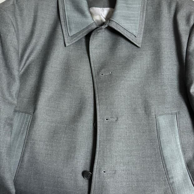 웨이비니스 타이드 레이어 울 크롭 자켓 그레이 2사이즈