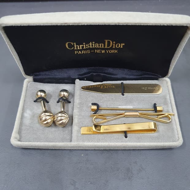 빈티지 크리스찬 디올 남성용 드레스 액세서리 세트