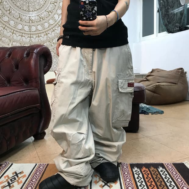 아베크롬비 더블니 카고팬츠