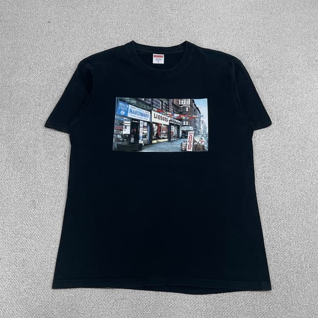 슈프림 Supreme 18ss 하드웨어 반팔티 블랙