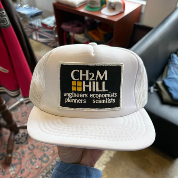 80s CH2M HILL 빈티지 트러커 캡