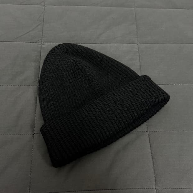 아워레가시 블랙 울 니트 비니