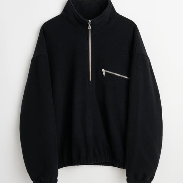 리에르 Polar fleece black